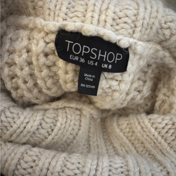 Topshop White Ivory Knot Sweater - Picture 3 of 4
